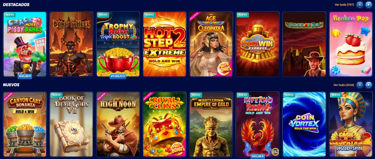 wolcano casino juegos